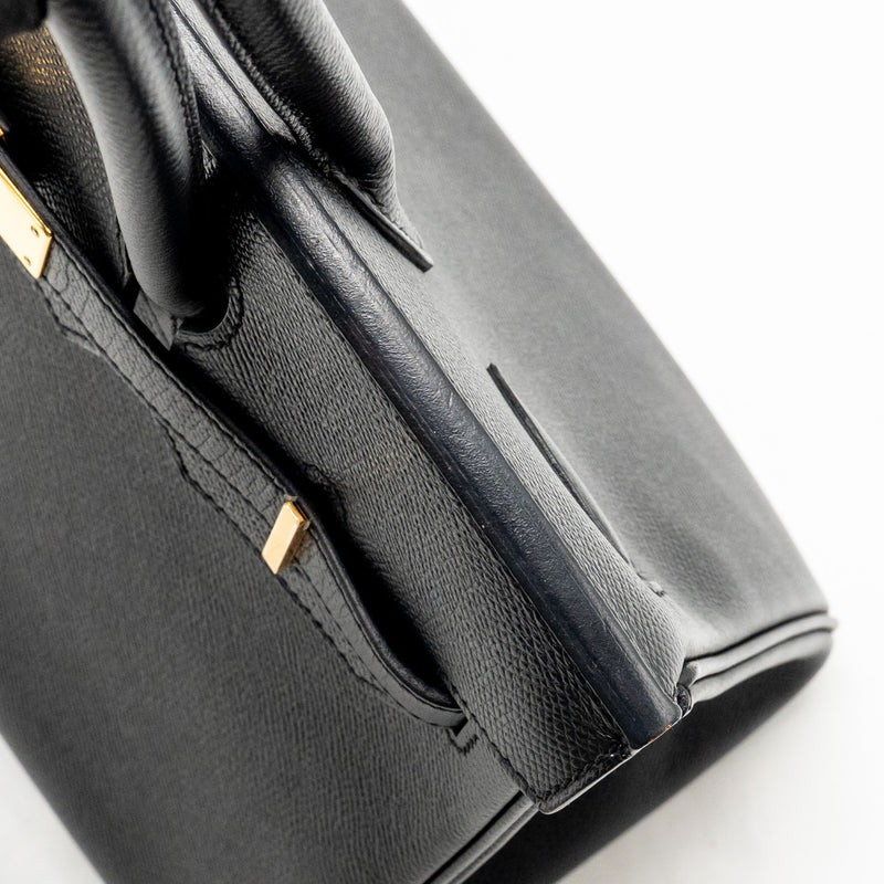 Hermes Birkin 30 Epsom Black GHW Stamp A