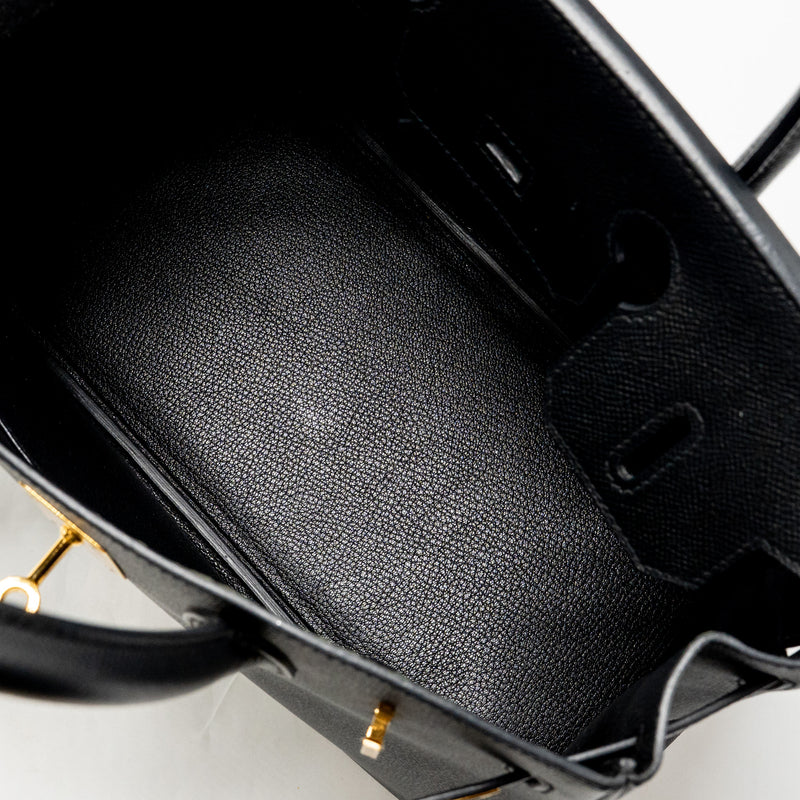 Hermes Birkin 30 Epsom Black GHW Stamp A