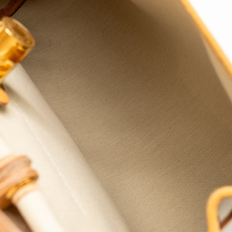 Hermes Herbag 31 Zip Bag Canvas/Hunter Leather Beton/Naturel Sable GHW Stamp U