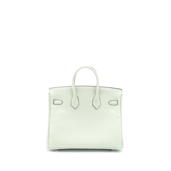 Hermes Birkin 25 Togo Gris Neve SHW Stamp B