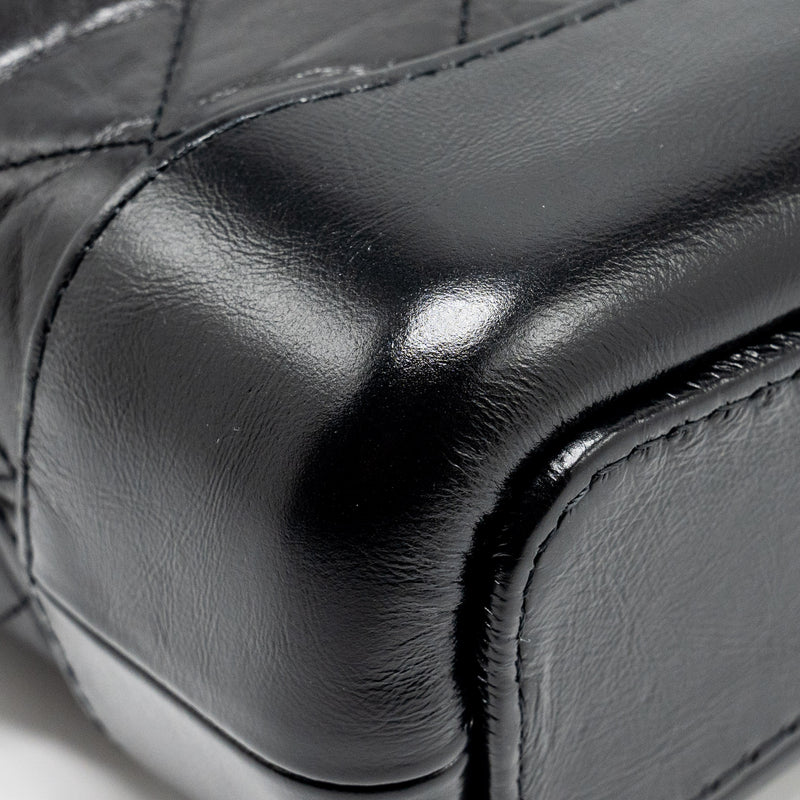 Chanel Small Gabrielle Hobo Bag Aged Calfskin So Black
