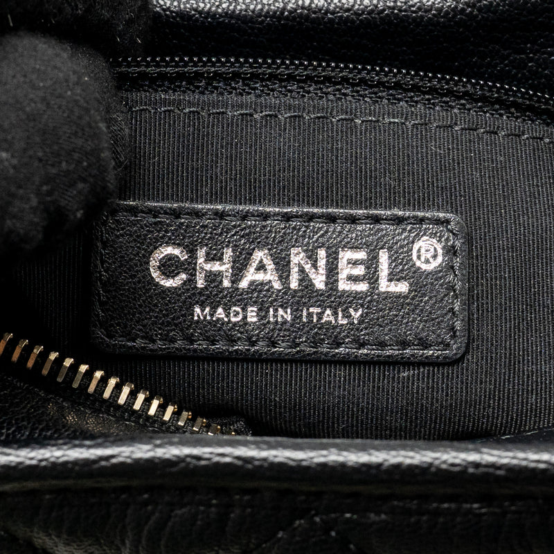 Chanel Small Gabrielle Hobo Bag Goatskin/Patent Black Multicolour Hardware