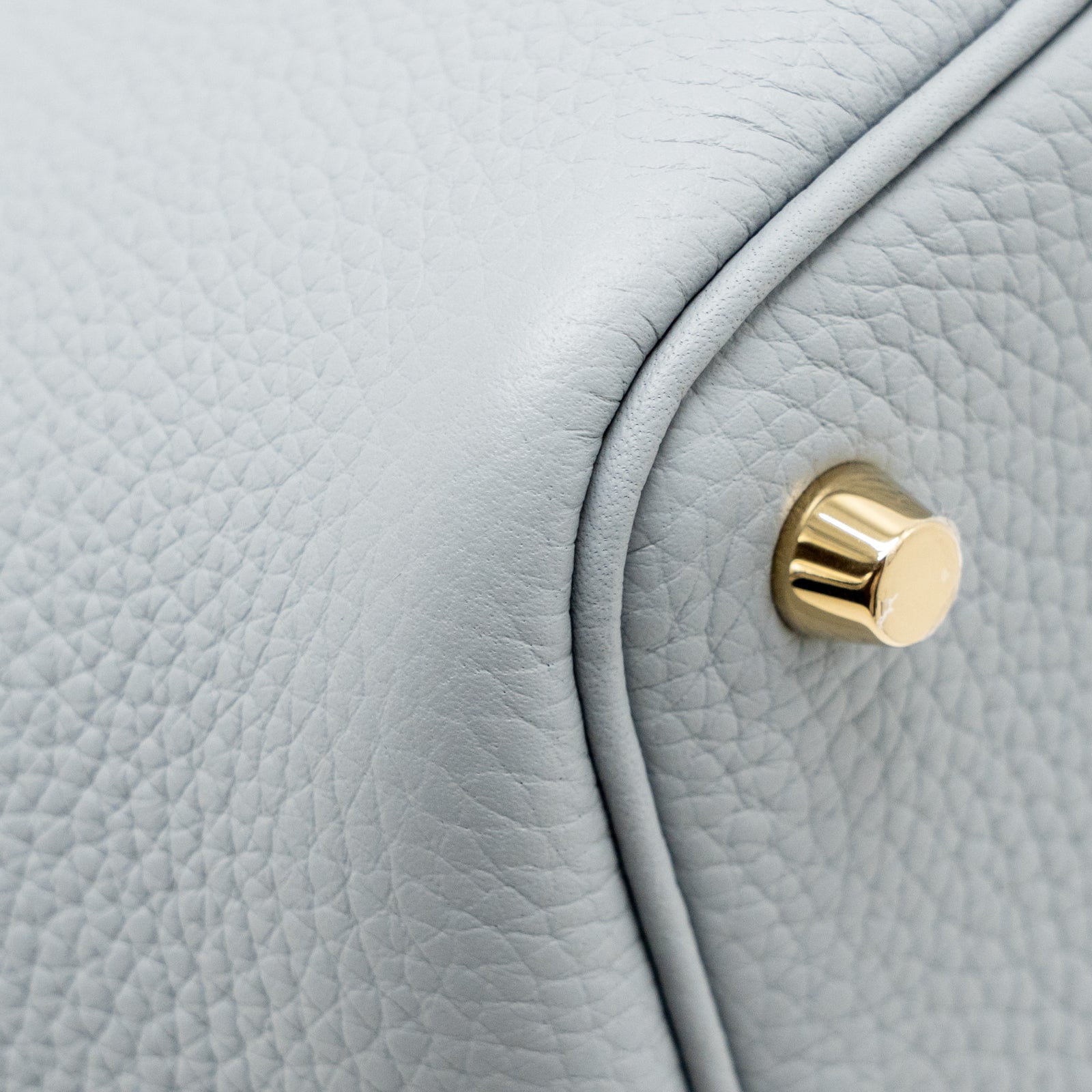 Hermes Picotin 18 Lock Bag Clemence Gris Pantin LGHW Stamp K