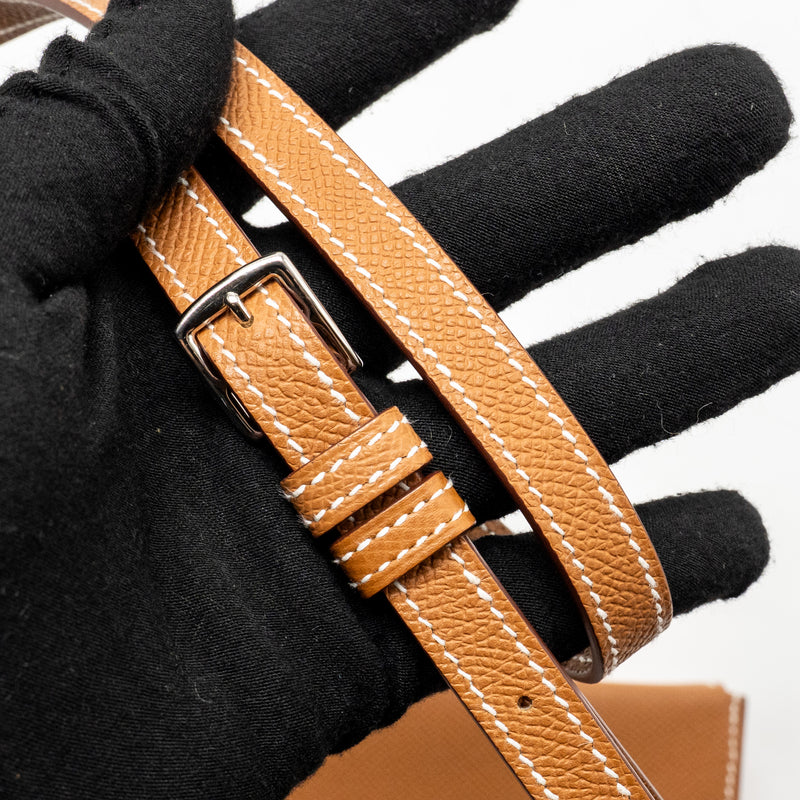 Hermes Hermesnap epsom Gold SHW stamp K