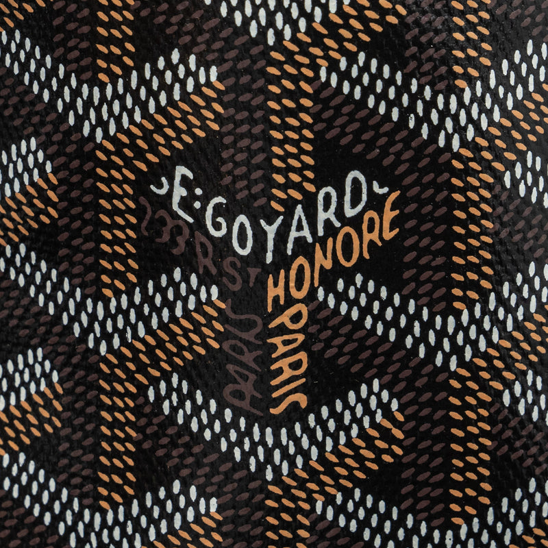 GOYARD Anjou mini bag canvas/calfskin black SHW