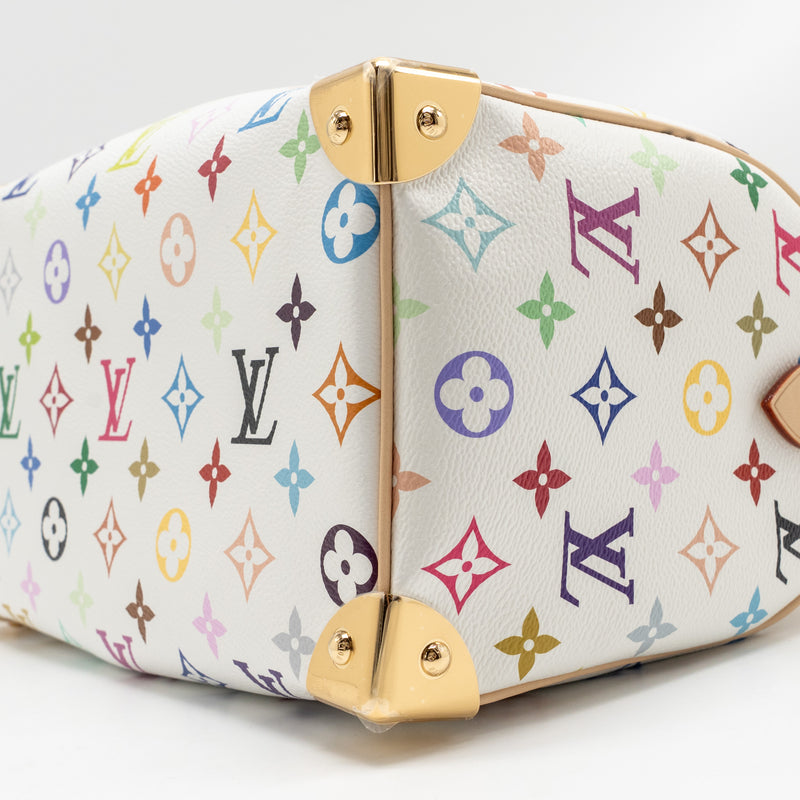 LOUIS VUITTON x Takashi Murakami SPEEDY BANDOULIÈRE 25 MONOGRAM CANVAS WHITE/ MULTICOLOUR GHW