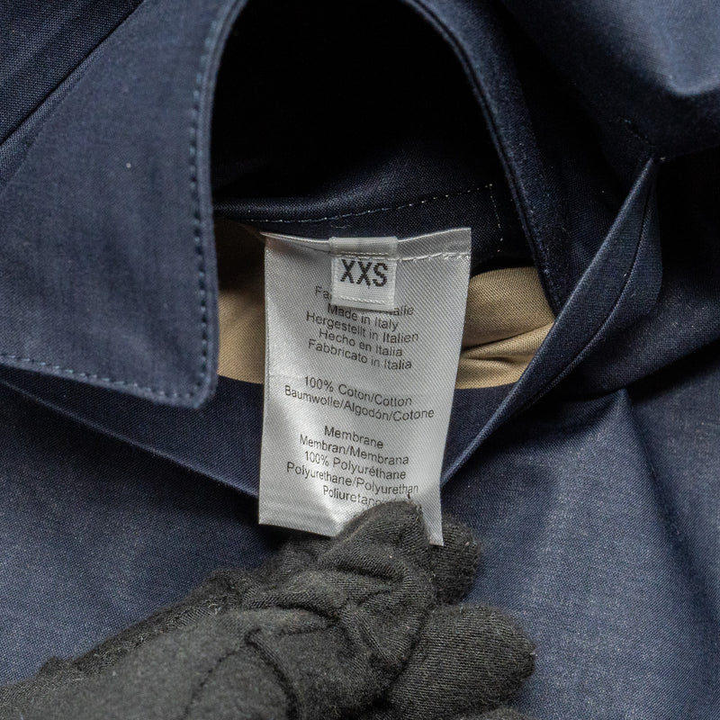 Hermes size XXS allure general purpose rain cape Cotton Navy/ beige