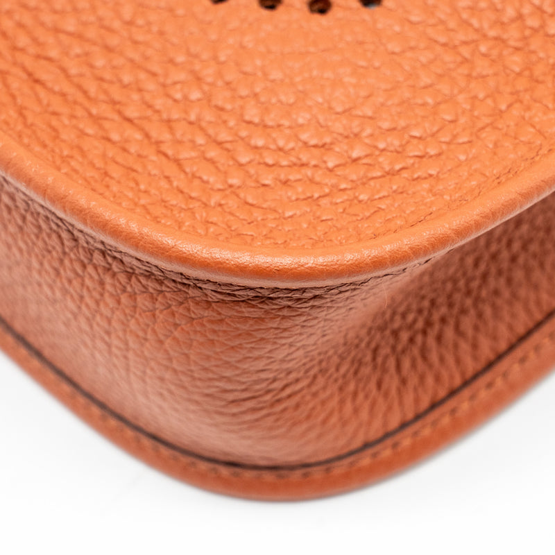 Hermes Mini Evelyne Clemence Cuivre GHW Stamp B