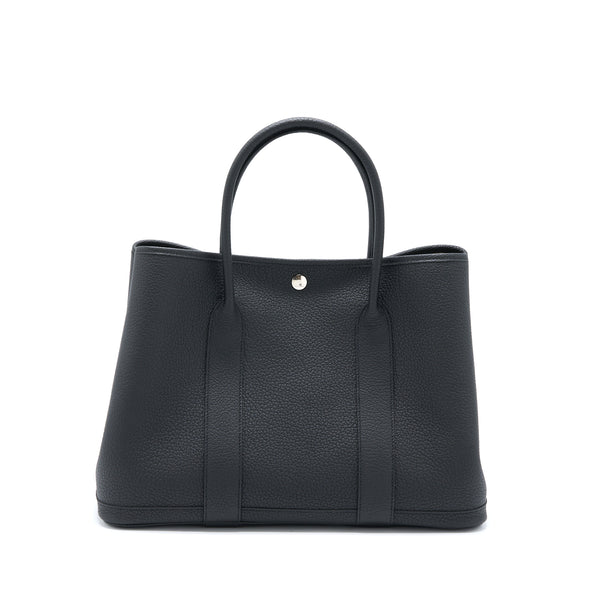 Hermes Garden Party 36 Negonda Black SHW Stamp U