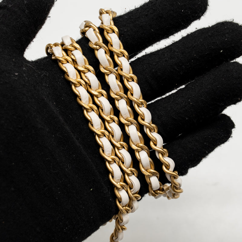 Chanel Mini Kelly Shopping Tote Bag Calfskin White GHW (Microchip)