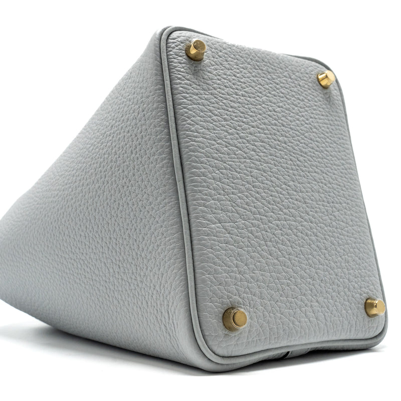 Hermes Picotin 18 Lock Bag Clemence Blue Pale GHW stamp B
