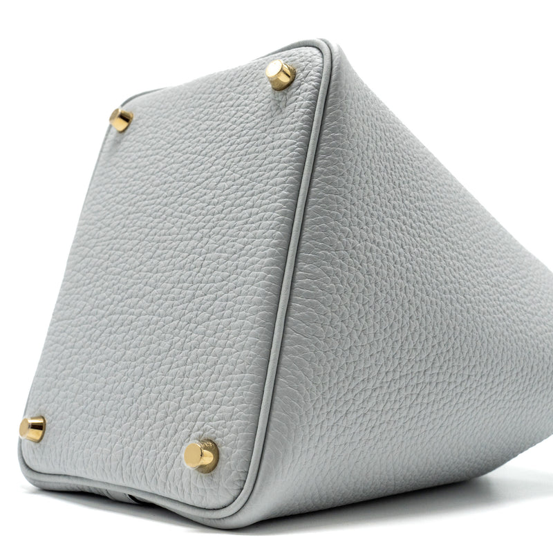 Hermes Picotin 18 Lock Bag Clemence Blue Pale GHW stamp B