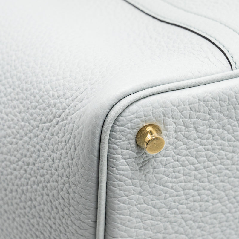 Hermes Picotin 18 Lock Bag Clemence Blue Pale GHW stamp B