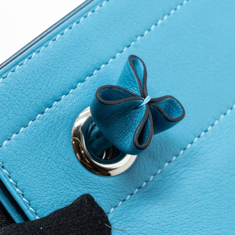 Hermes aline mini swift blue de nord SHW stamp D