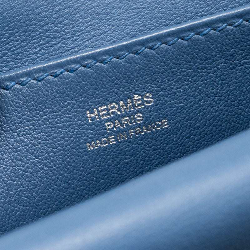 Hermes mini Halzan 22 swift Blue Agate SHW Stamp A