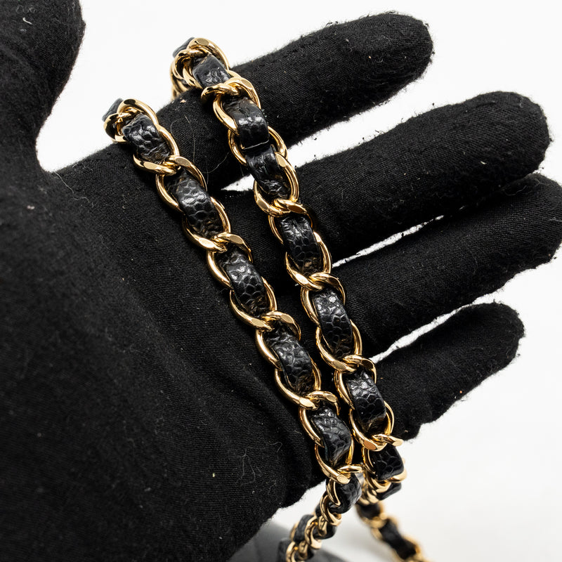 Chanel Small Classic Double Flap Bag caviar Black GHW (Microchip)