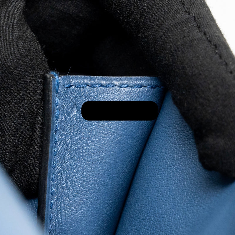 Hermes mini Halzan 22 swift Blue Agate SHW Stamp A