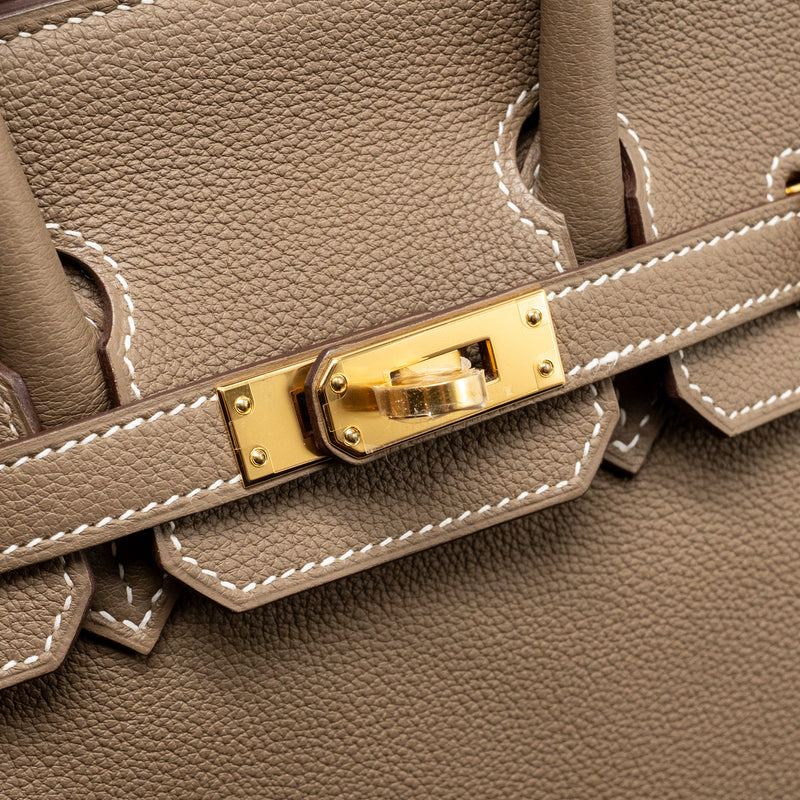 Hermes Birkin 25 Togo Etoupe GHW Stamp B