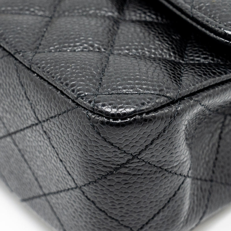 Chanel Medium Classic Double Flap Bag Caviar Black GHW