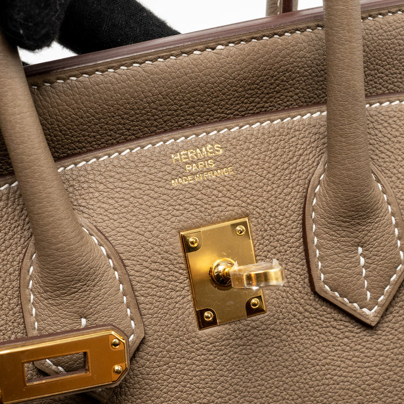Hermes Birkin 25 Togo Etoupe GHW Stamp B