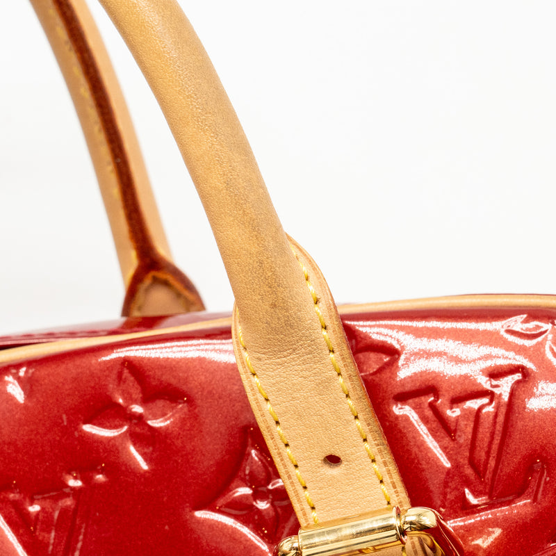 Louis Vuitton Trouville patent leather red GHW