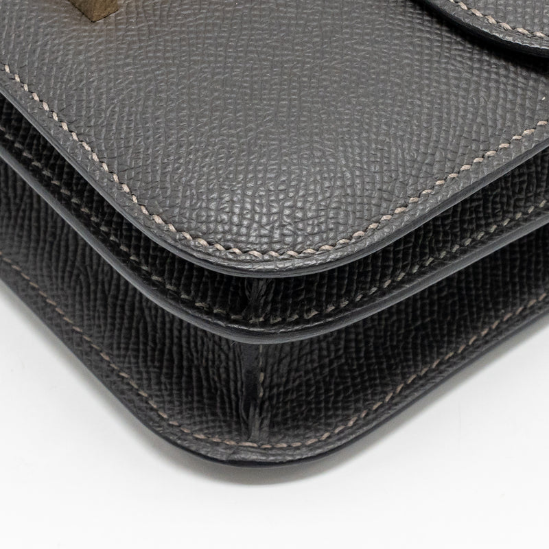Hermes mini constance epsom graphite LGHW stamp B