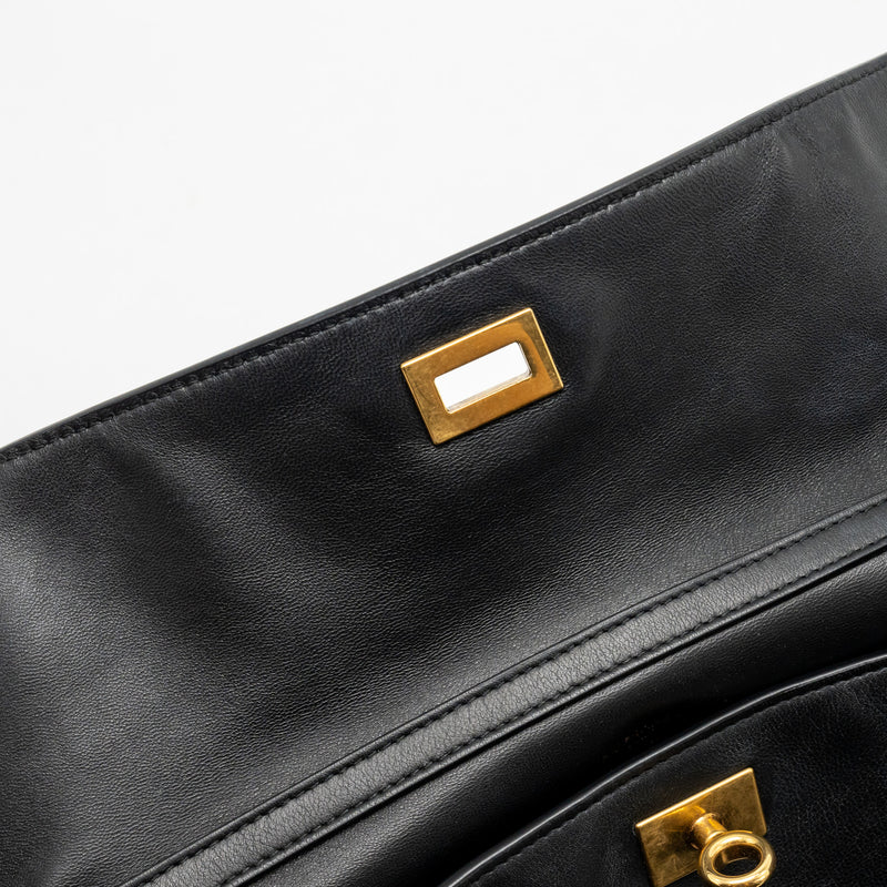 Balenciaga Medium Rodeo Handbag Smooth Calfskin Black GHW