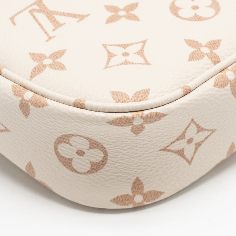 Louis Vuitton ivy wallet on chain monogram dune canvas beige/cream GHW