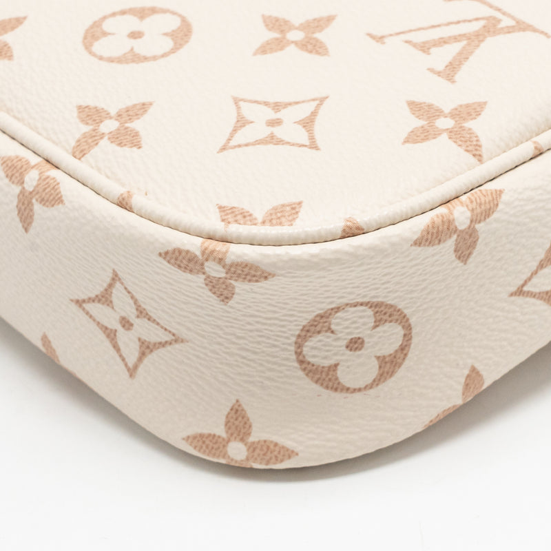 Louis Vuitton ivy wallet on chain monogram dune canvas beige/cream GHW