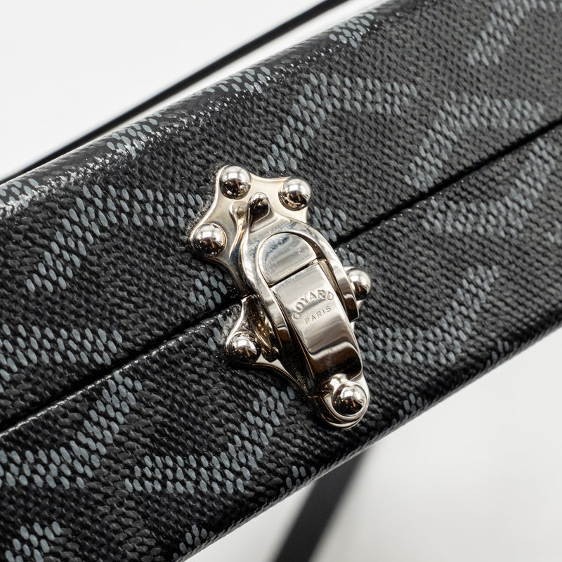 Goyard Minaudiere Trunk Bag Goyardine Canvas Black SHW