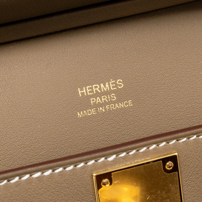 Hermes Mini Jypsiere Swift Etoupe GHW Stamp K