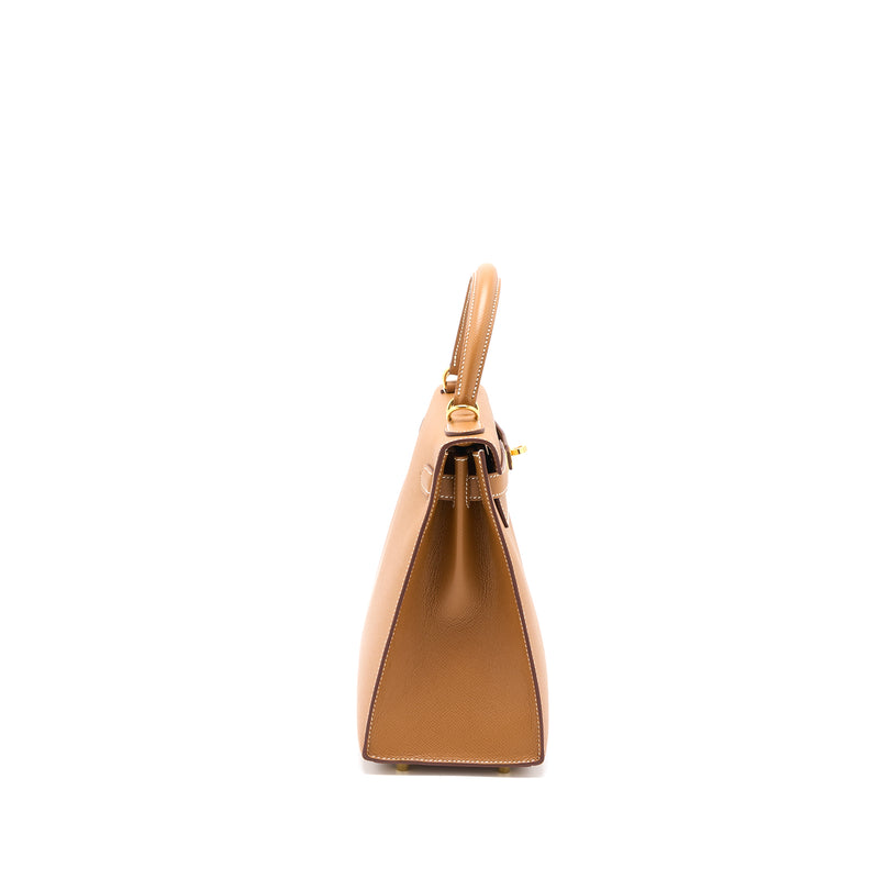 Hermes Kelly 28 Epsom Gold GHW Stamp D