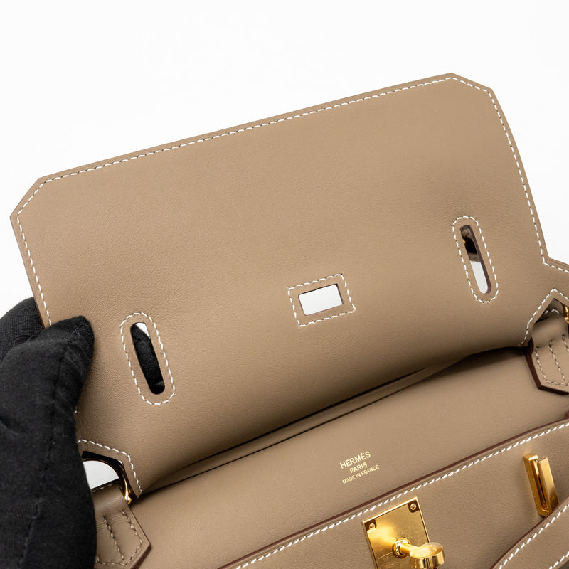 Hermes Mini Jypsiere Swift Etoupe GHW Stamp K