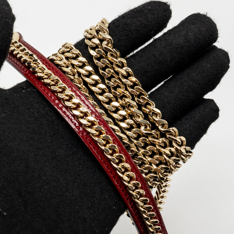 Dior Mini Lady dior patent leather red GHW