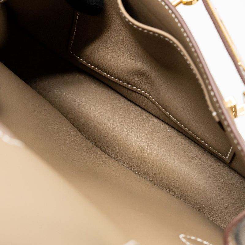 Hermes Mini Jypsiere Swift Etoupe GHW Stamp K