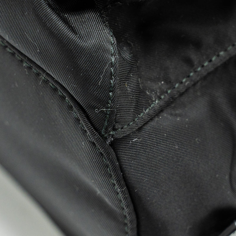 PRADA Small Re-Nylon Backpack Black SHW