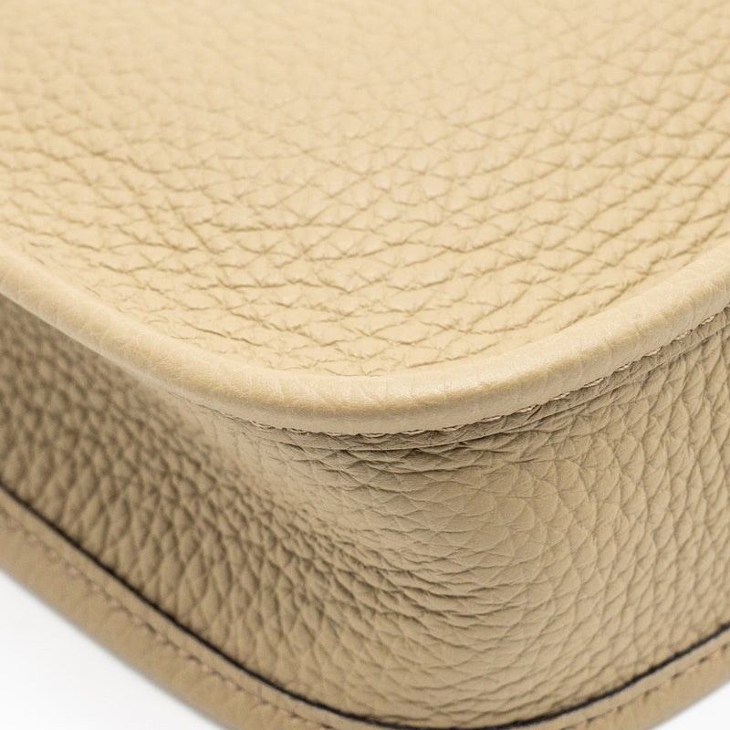 Hermes mini evelyn clemence beige Marfa with multicolour strap SHW stamp b