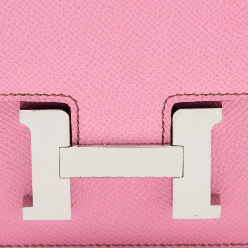 Hermes Mini Constance Epsom 5P Bubblegum Pink SHW Stamp Z