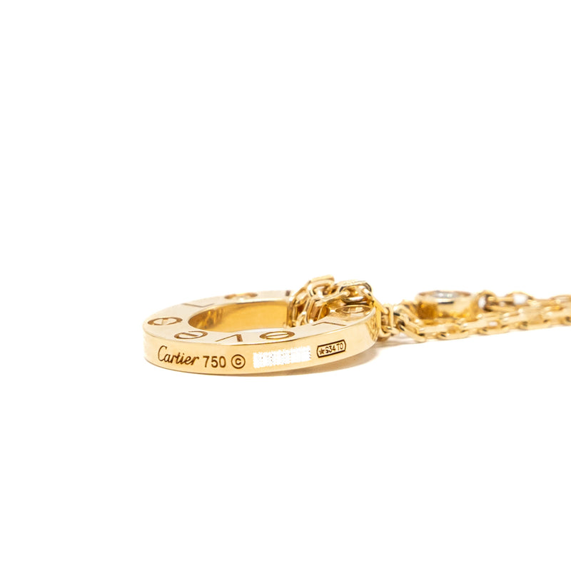 Cartier love bracelet yellow gold, diamonds