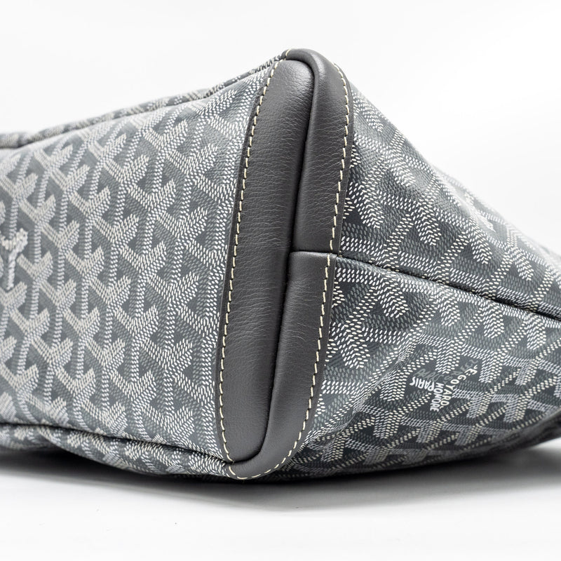 Goyard Artois Tote Bag Goyardline Canvas/Calfskin Grey SHW