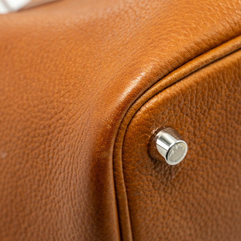 HERMES Picotin 18 Lock Bag Barenia Faubourg Fauve SHW Stamp U