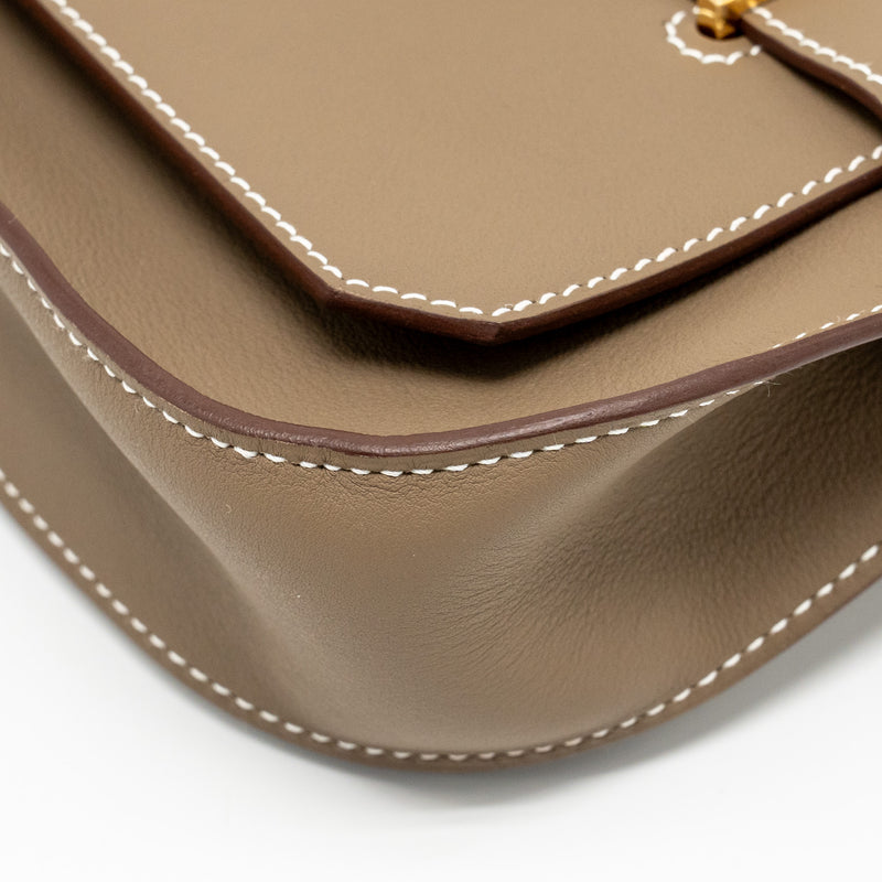 Hermes Mini Jypsiere Swift Etoupe GHW Stamp K