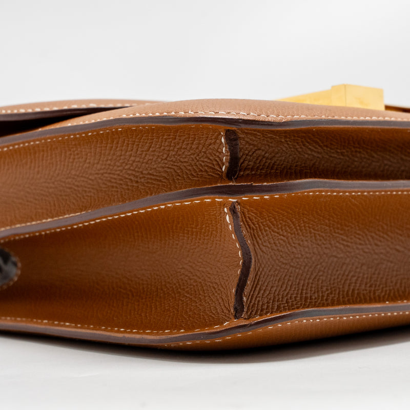 Hermes Constance 24 Epsom Gold GHW Stamp C
