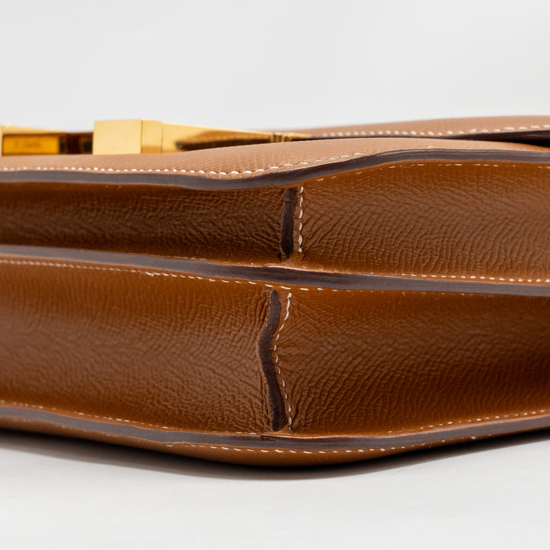 Hermes Constance 24 Epsom Gold GHW Stamp C