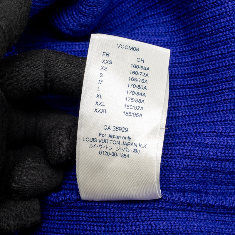 Louis Vuitton Size S Asia Limited World Sweater Wool Purple/grey