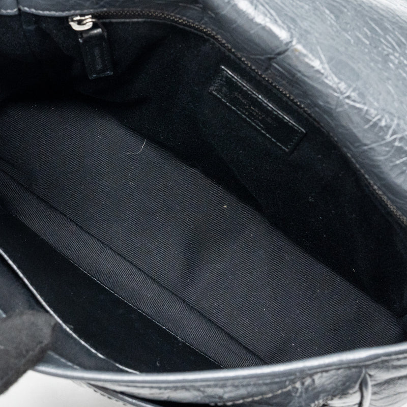 Saint laurent Medium Niki calfskin dark grey SHW