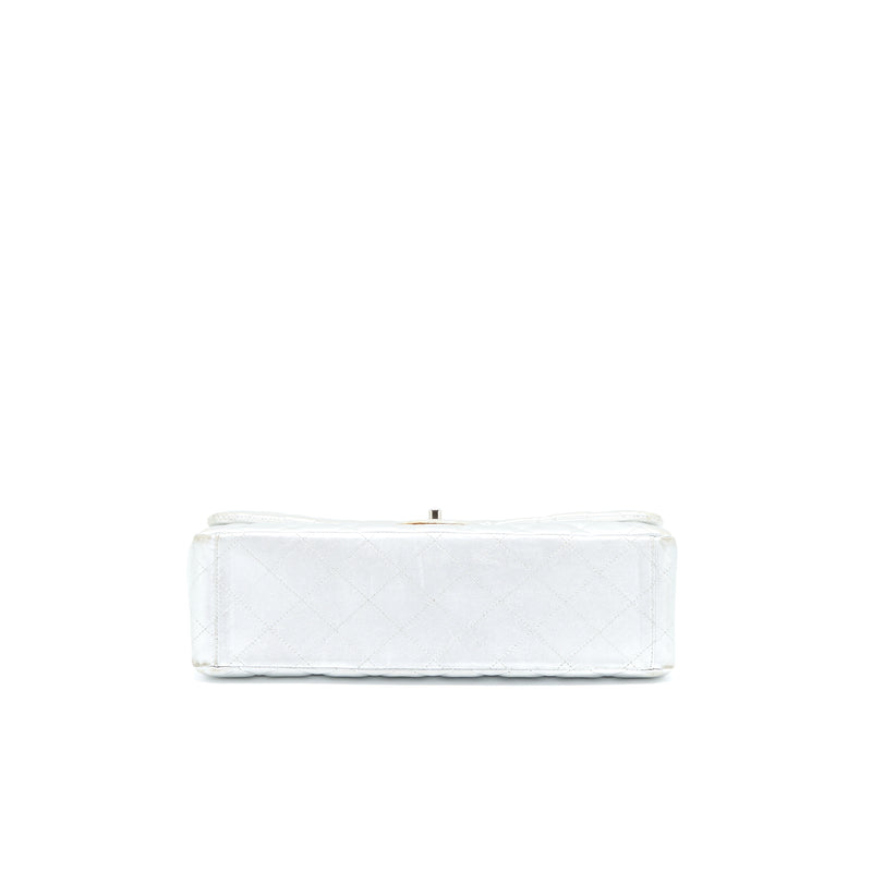 Chanel Maxi Classic Single Flap Bag Lambskin Silver SHW