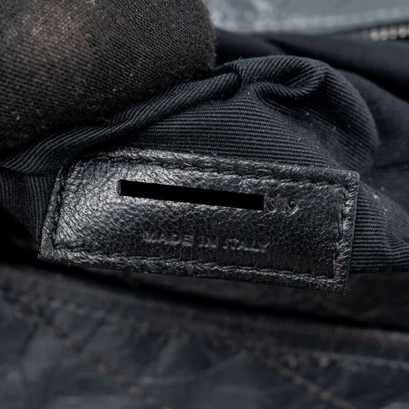 Saint laurent Medium Niki calfskin dark grey SHW
