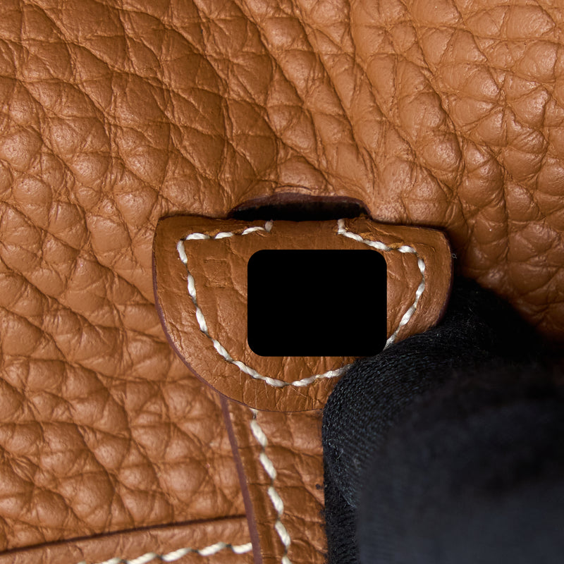 Hermes Mini Evelyn Clemence Gold GHW Stamp Z
