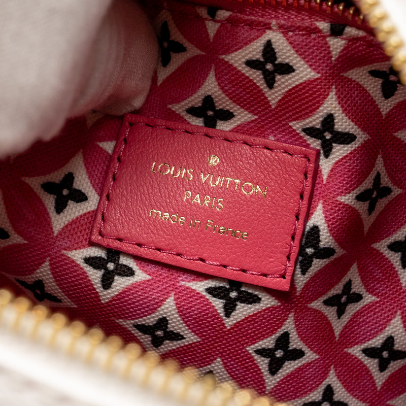 Louis Vuitton By the Pool Speedy Bandouliere 25 Giant Monogram Canvas Pink/White GHW